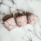 Hand-Painted Porcelain Mini Pink Cachepots— Select Your Design