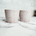 Hand-Painted Porcelain Mini Pink Cachepots— Select Your Design