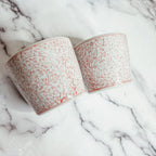 Hand-Painted Porcelain Mini Pink Cachepots— Select Your Design