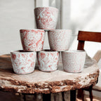 Hand-Painted Porcelain Mini Pink Cachepots— Select Your Design