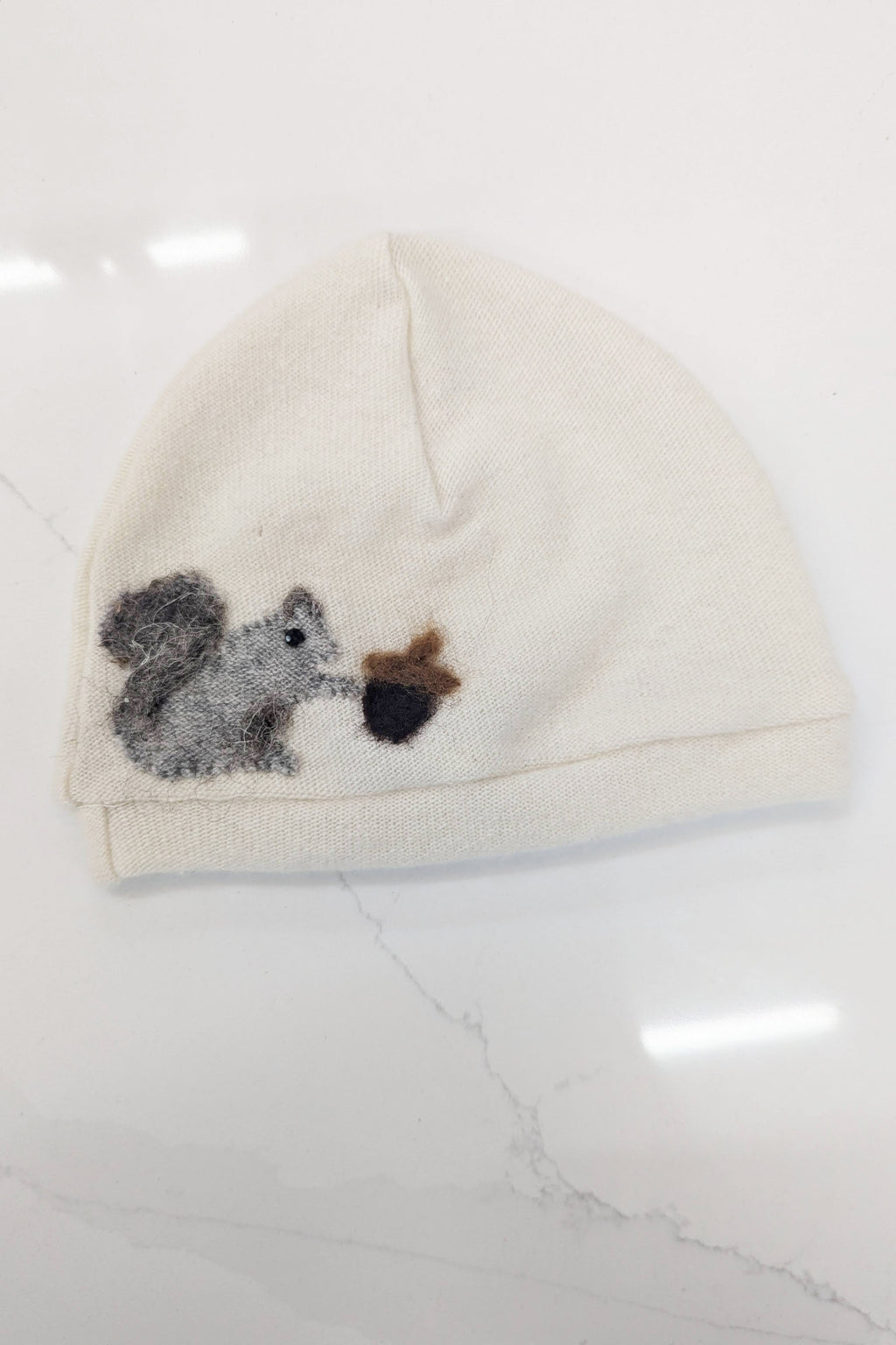 Squirrel Cashmere Hat - Baby — Select Your Color
