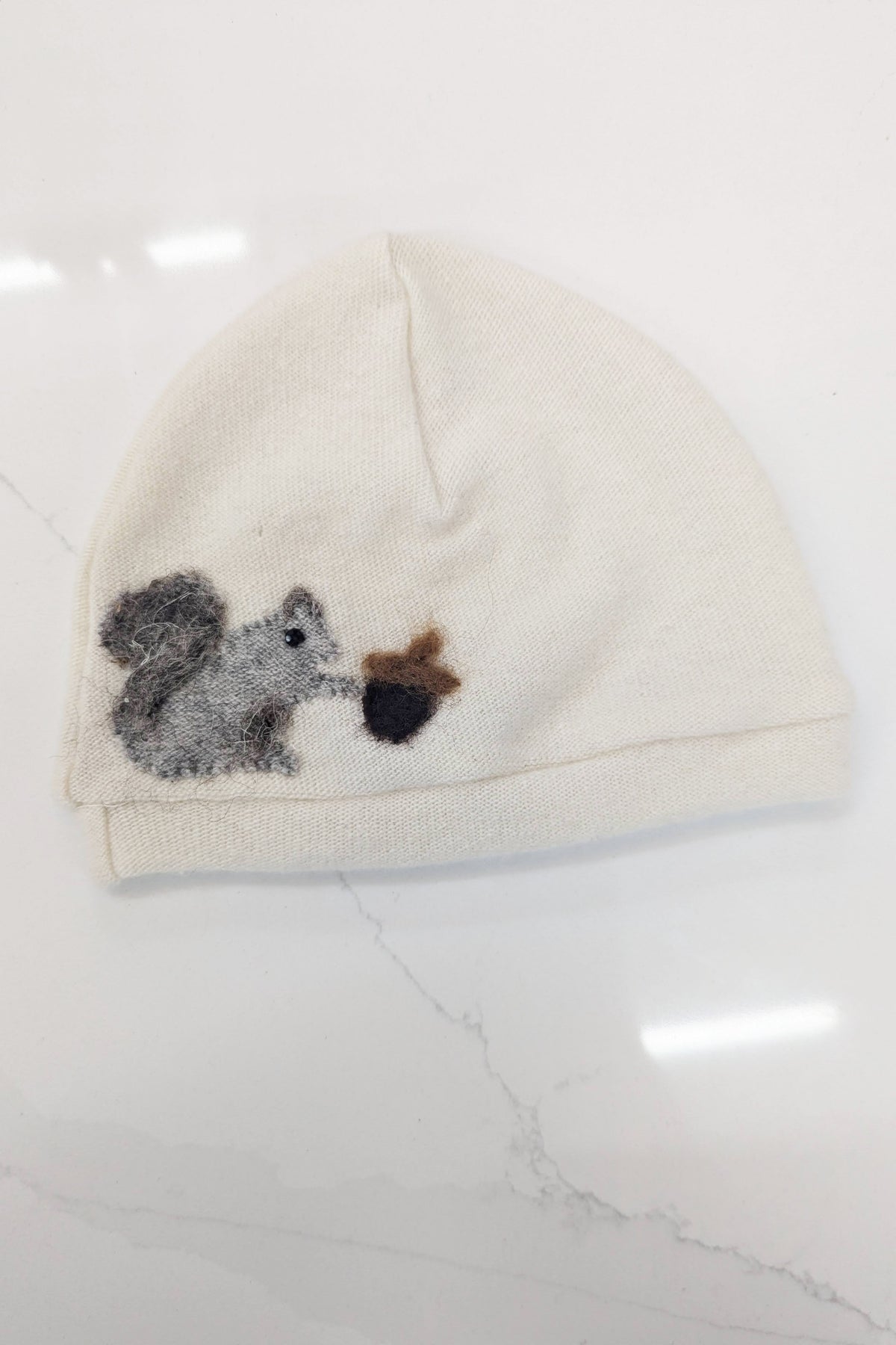 Squirrel Cashmere Hat - Baby — Select Your Color