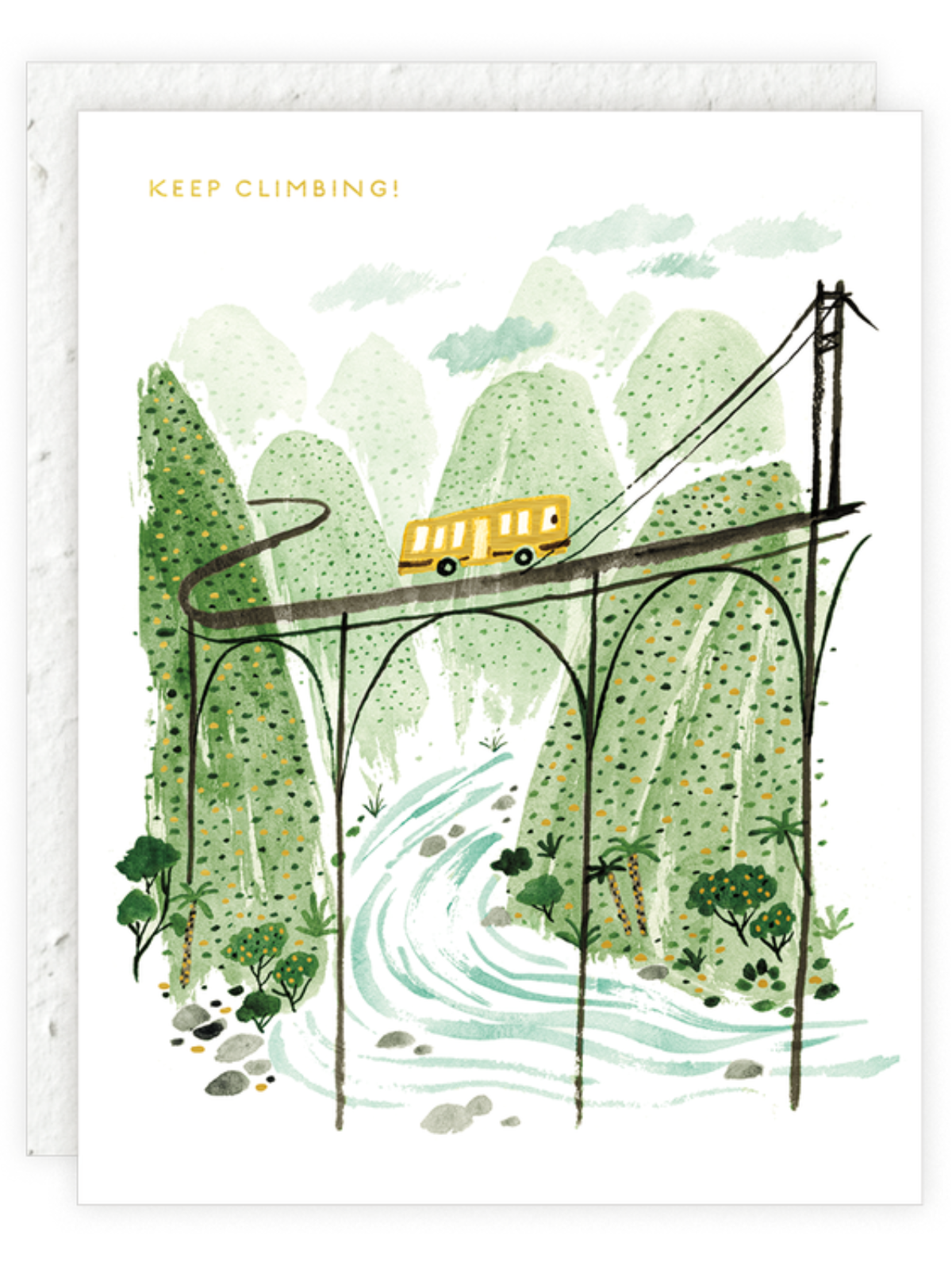 Journey - Seeded Encouragement Card with  PLANTABLE seed paper envelope
