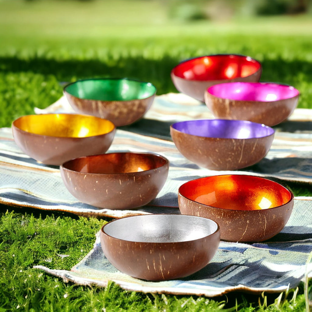 Handcrafted Coconut Rainbow Bowls — Select Your Color