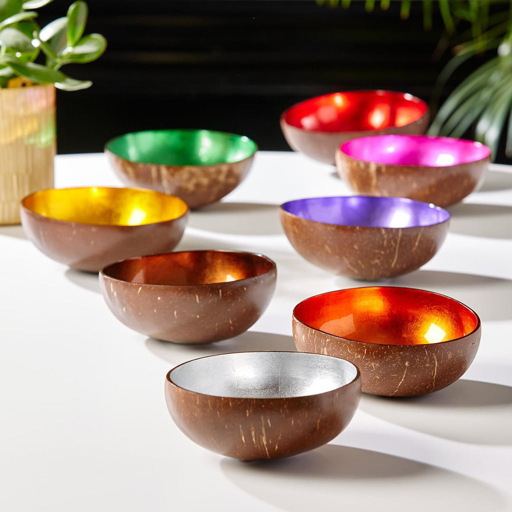 Handcrafted Coconut Rainbow Bowls — Select Your Color