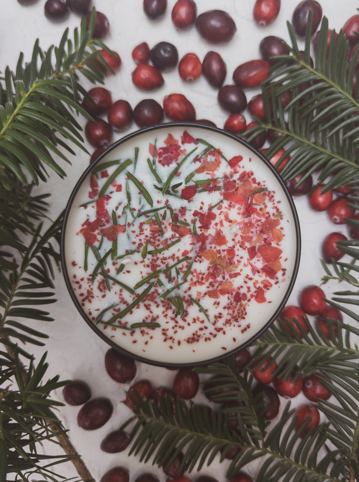 GATHER HERE Cranberry Pine Candle — Select Your Size