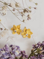 Petite Floral Stud Earrings — Select Your Color
