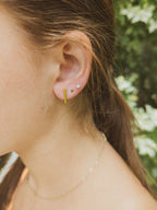 Bar Stud Earrings — Select Your Color