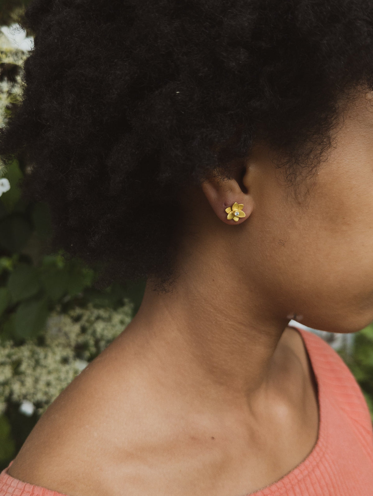 Petite Floral Stud Earrings — Select Your Color