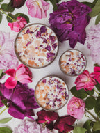 LOVE NOTES Rose + Pink Salt Candle — Select Your Size
