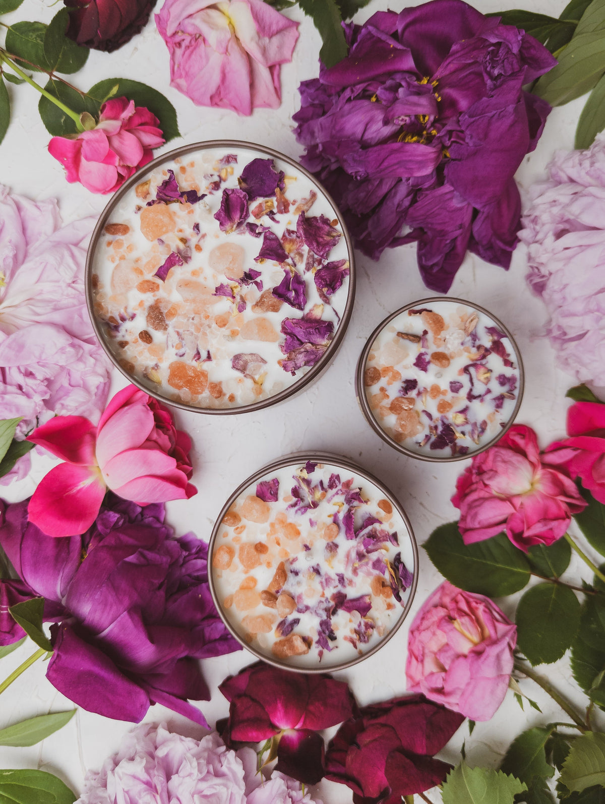 LOVE NOTES Rose + Pink Salt Candle — Select Your Size