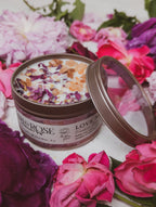 LOVE NOTES Rose + Pink Salt Candle — Select Your Size