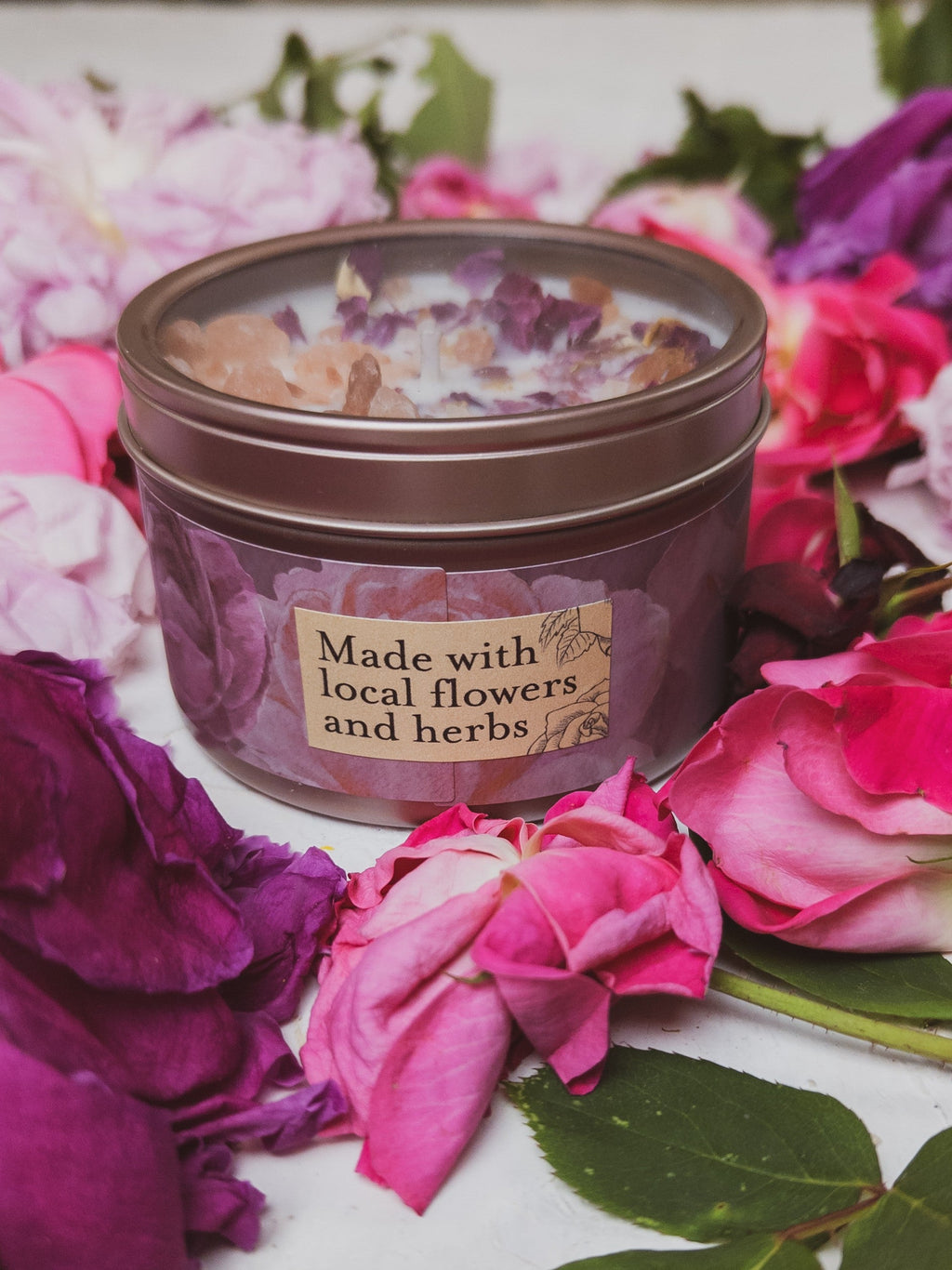 LOVE NOTES Rose + Pink Salt Candle — Select Your Size
