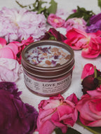 LOVE NOTES Rose + Pink Salt Candle — Select Your Size