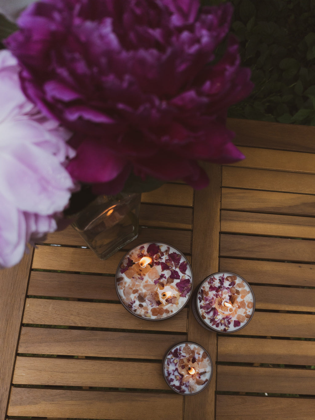 LOVE NOTES Rose + Pink Salt Candle — Select Your Size