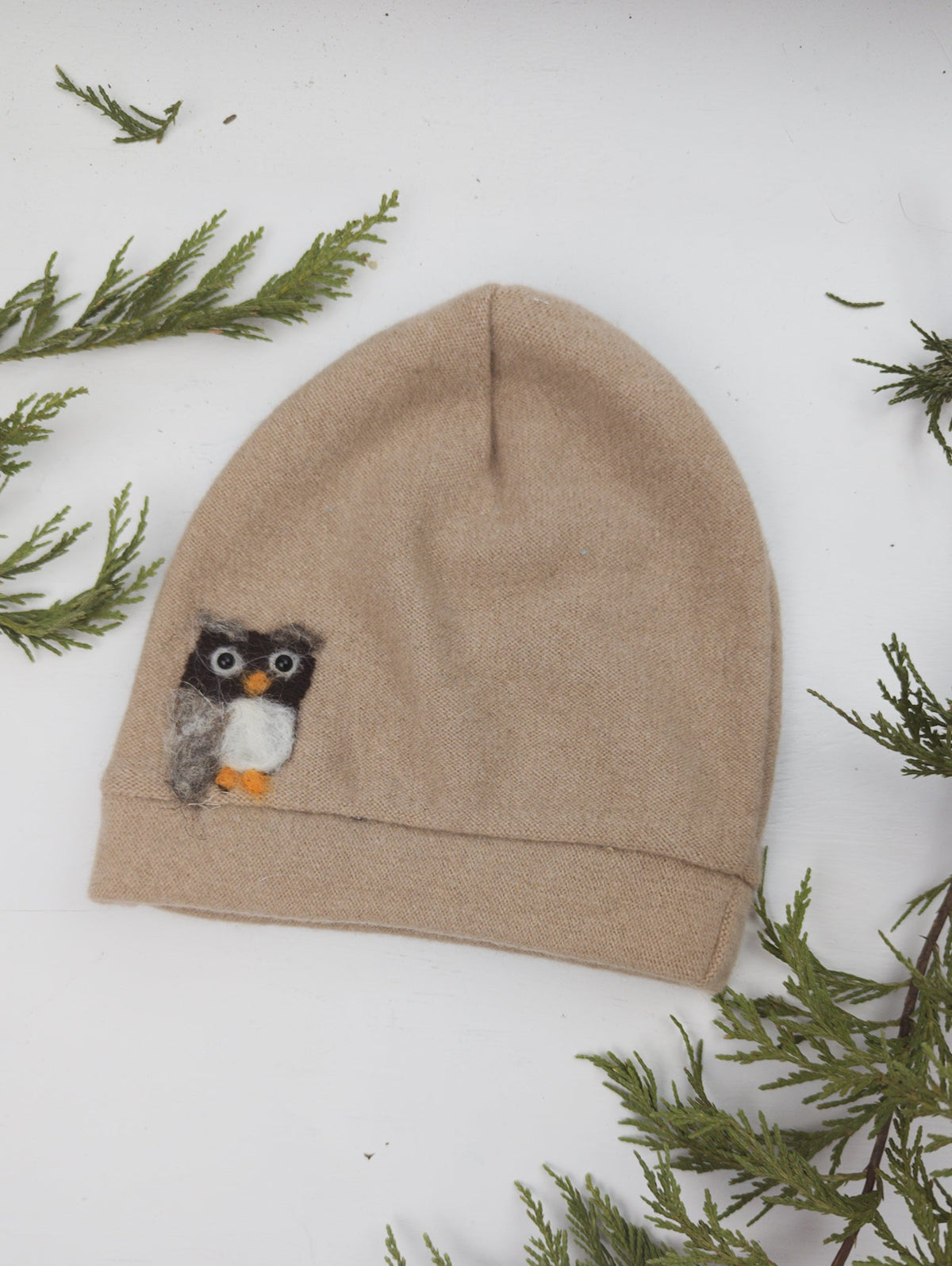 Owl Cashmere Hat - Toddler — Select Your Color