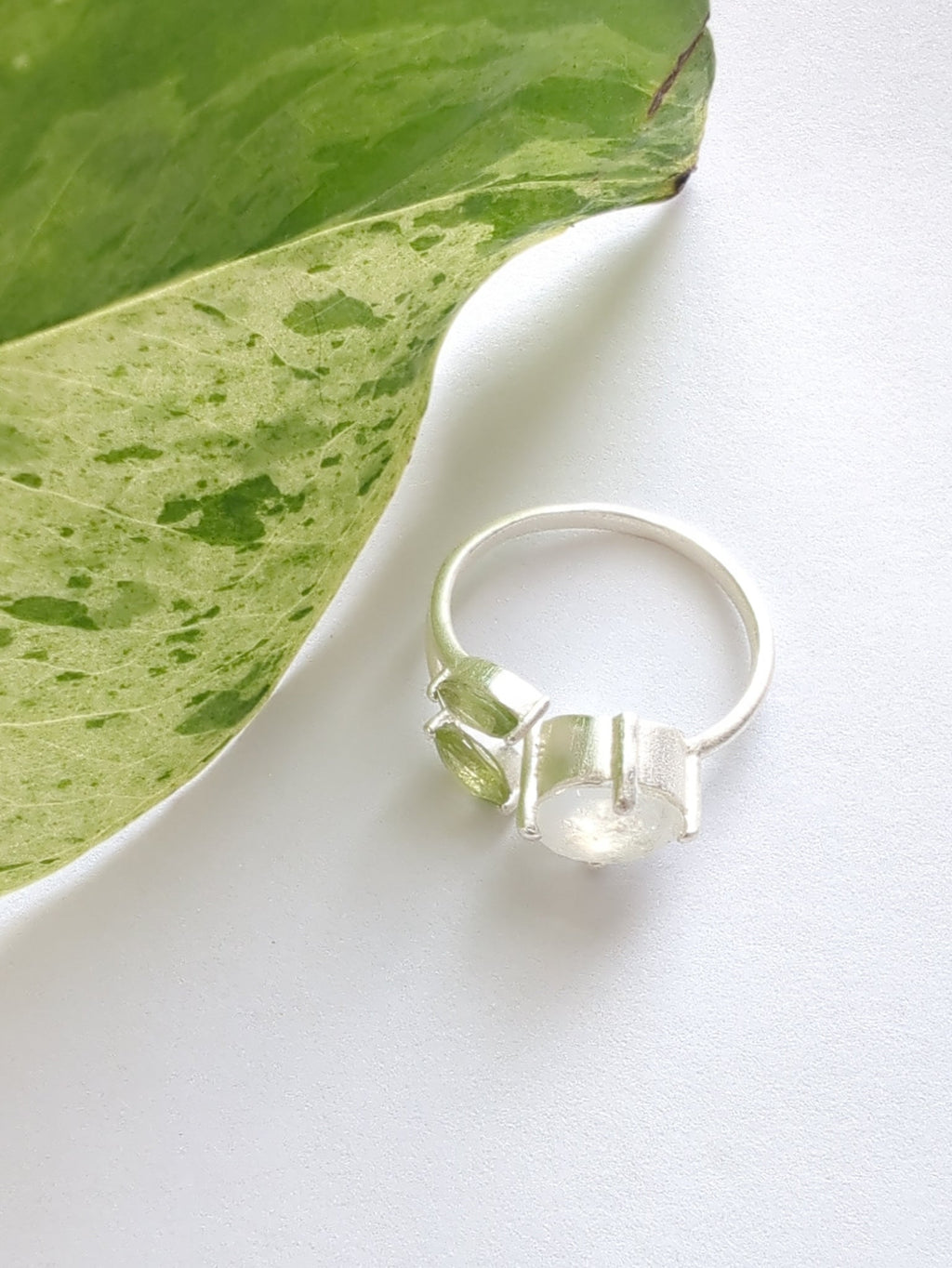 The Bloom Ring - Silver — Select Your Gemstone & Size