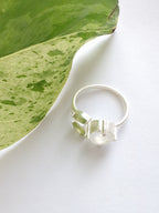 The Bloom Ring - Silver — Select Your Gemstone & Size