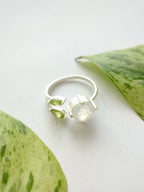 The Bloom Ring - Silver — Select Your Gemstone & Size