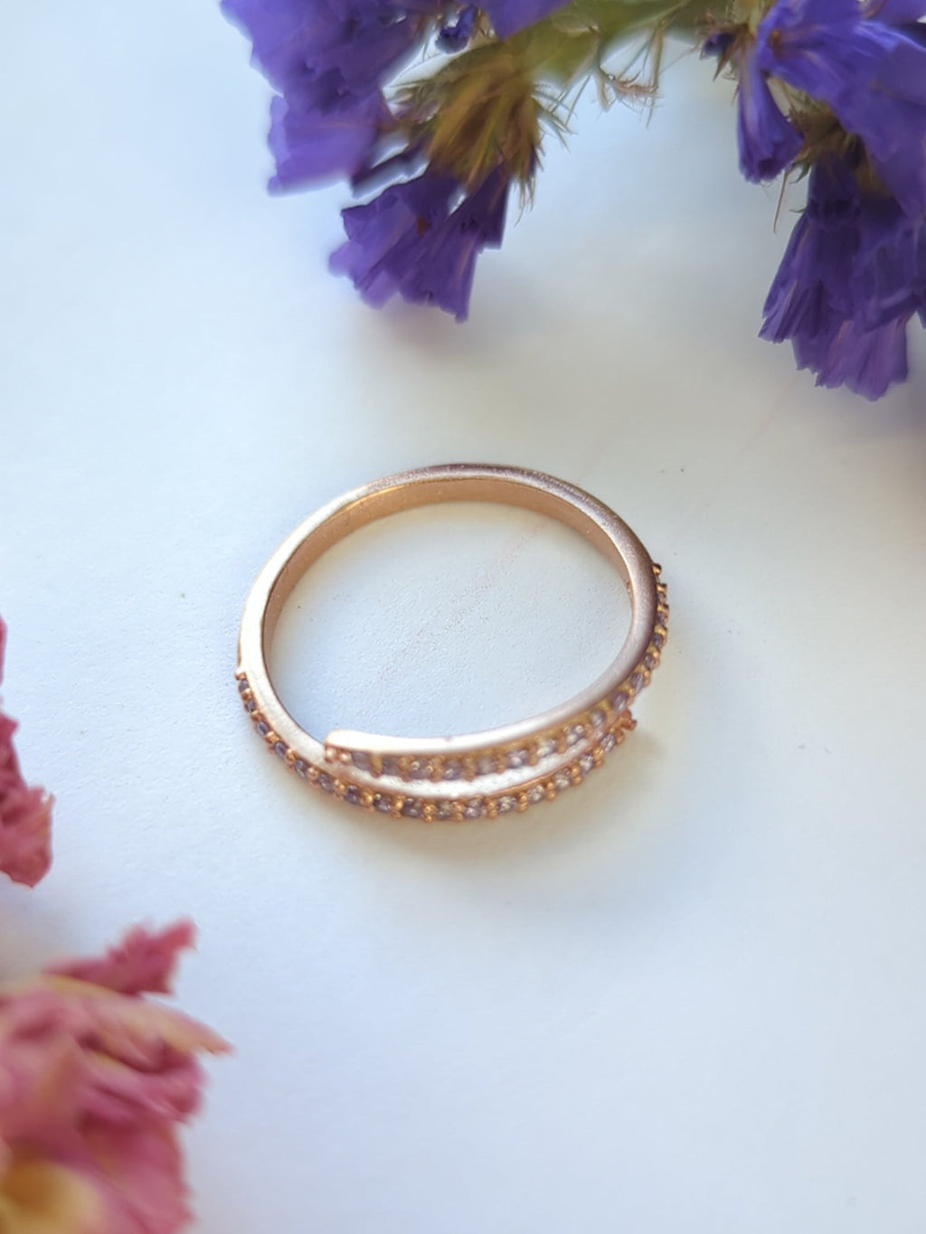 Serpentine Wrap Ring - Rose Gold — Select Your Size