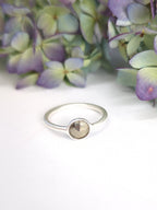 Mini Pebble Ring - Silver — Select Your Gemstone & Size