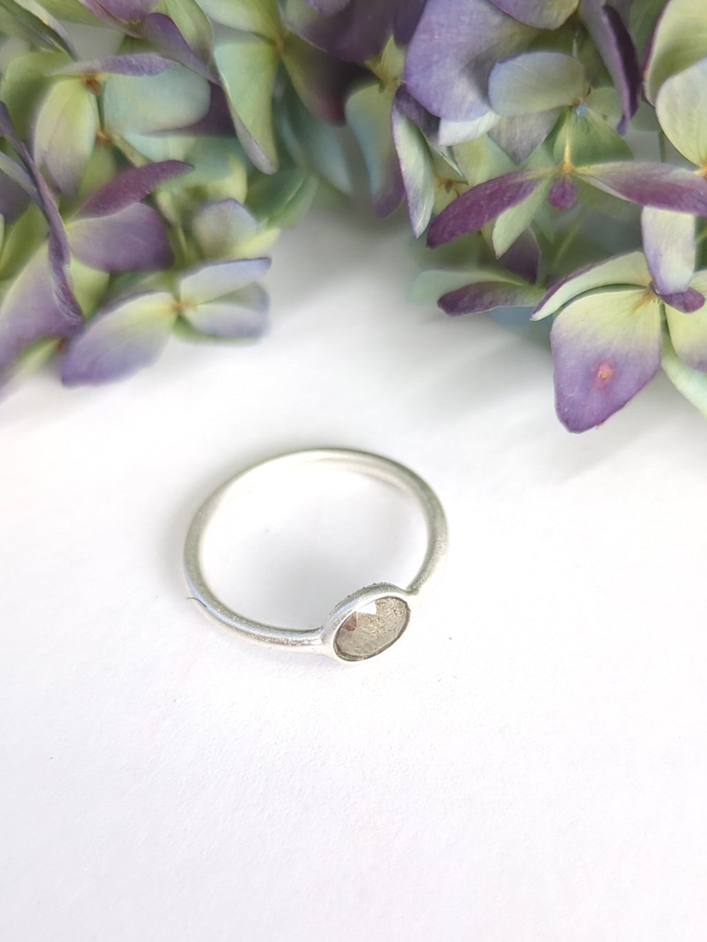 Mini Pebble Ring - Silver — Select Your Gemstone & Size