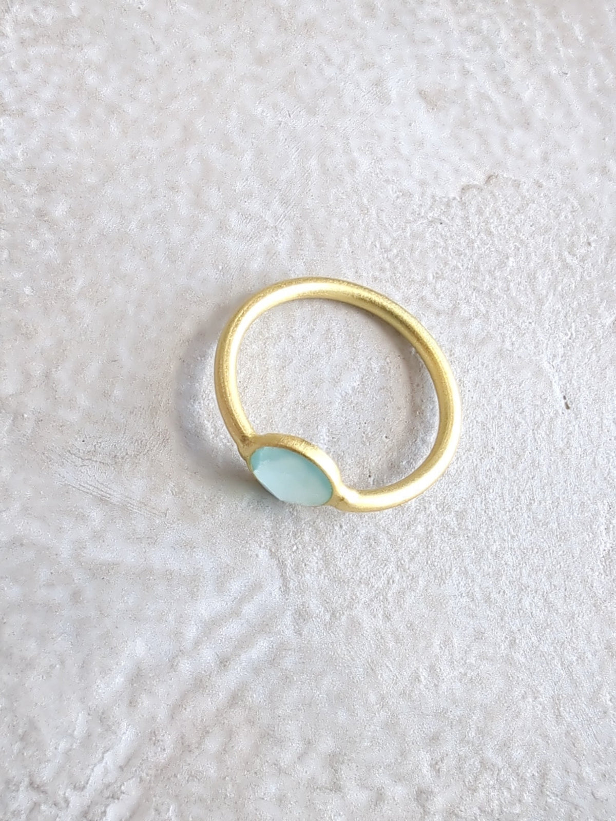 Mini Pebble Ring - Gold — Select Your Gemstone & Size