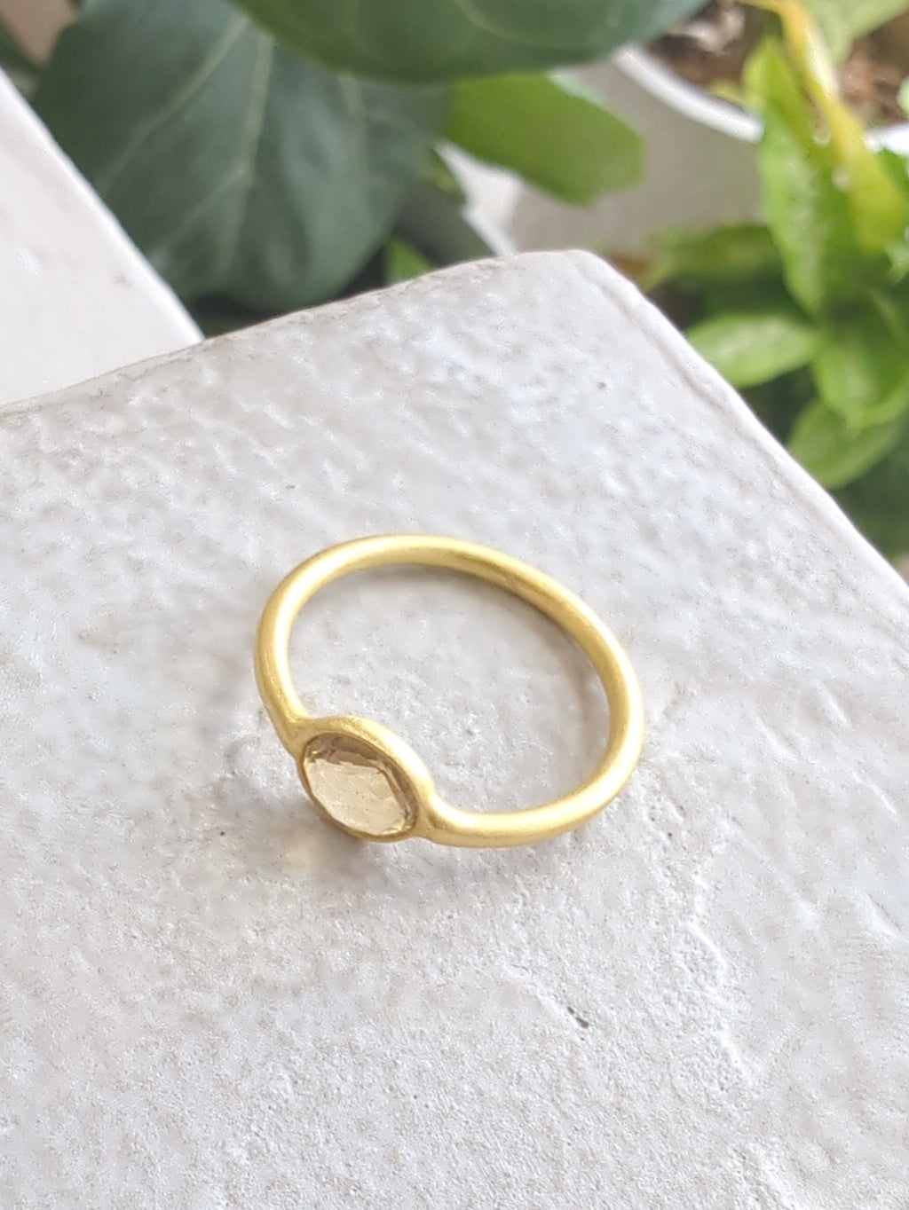 Mini Pebble Ring - Gold — Select Your Gemstone & Size