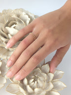 Halo Chain Band Ring — Select Your Color & Size