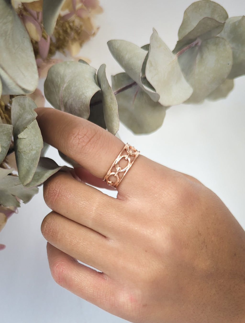 Chain Link Band Ring — Select Your Color & Size