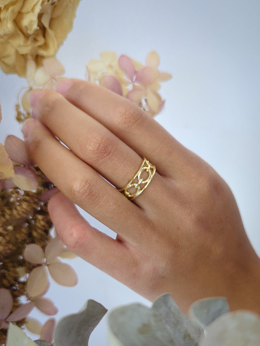 Chain Link Band Ring — Select Your Color & Size