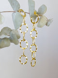 Organic Chain Link Earrings — Select Your Color