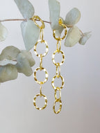 Organic Chain Link Earrings — Select Your Color