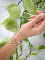 Olive Leaf Cuff Bracelet — Select Your Color