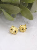 Azia Owl Stud Earrings — Select Your Color
