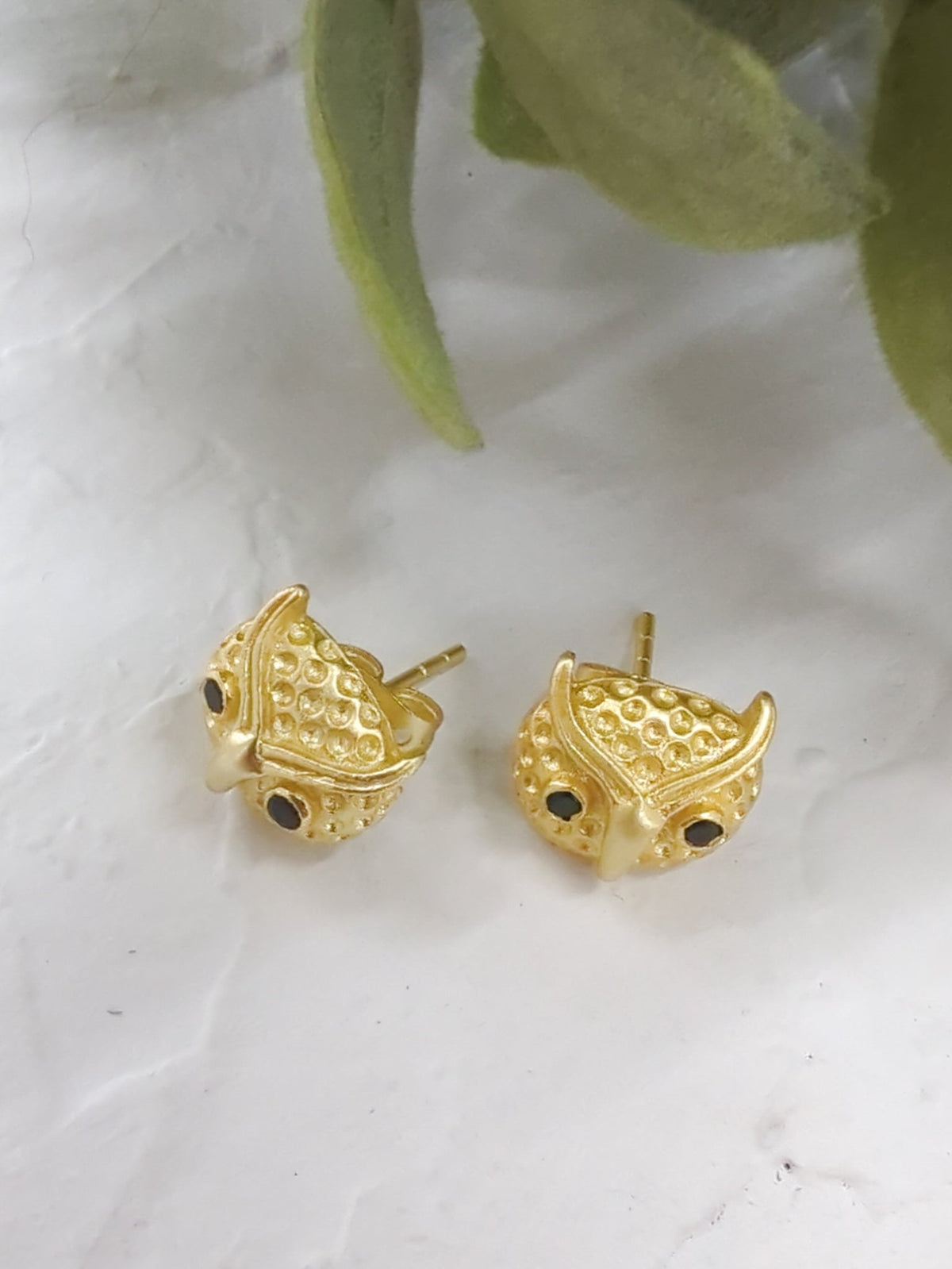 Azia Owl Stud Earrings — Select Your Color