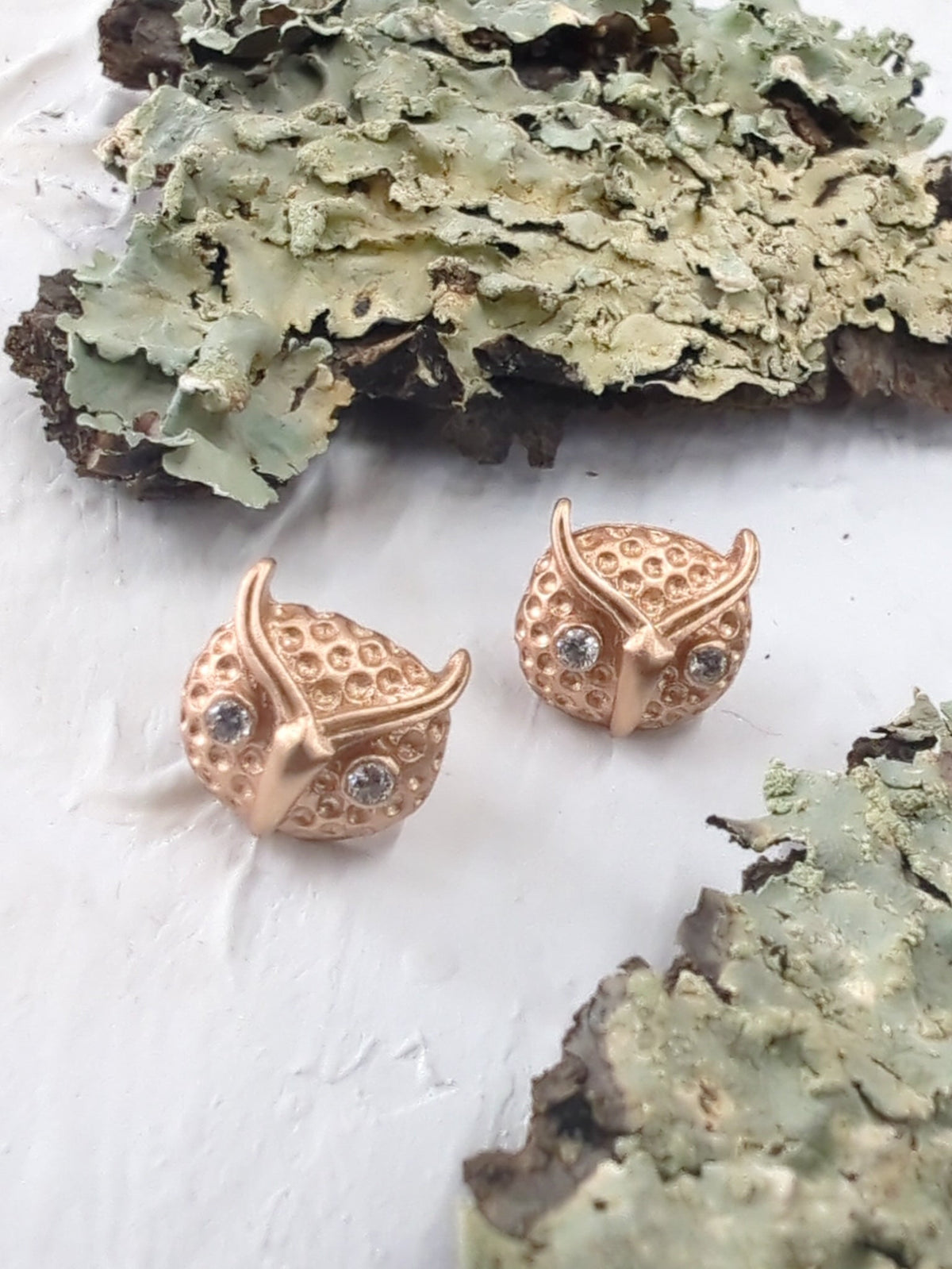 Azia Owl Stud Earrings — Select Your Color