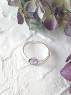 Mini Pebble Ring - Silver — Select Your Gemstone & Size