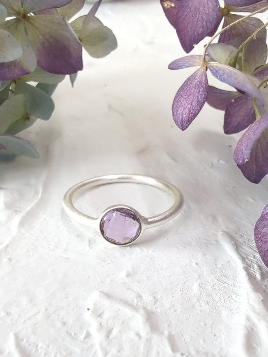 Mini Pebble Ring - Silver — Select Your Gemstone & Size