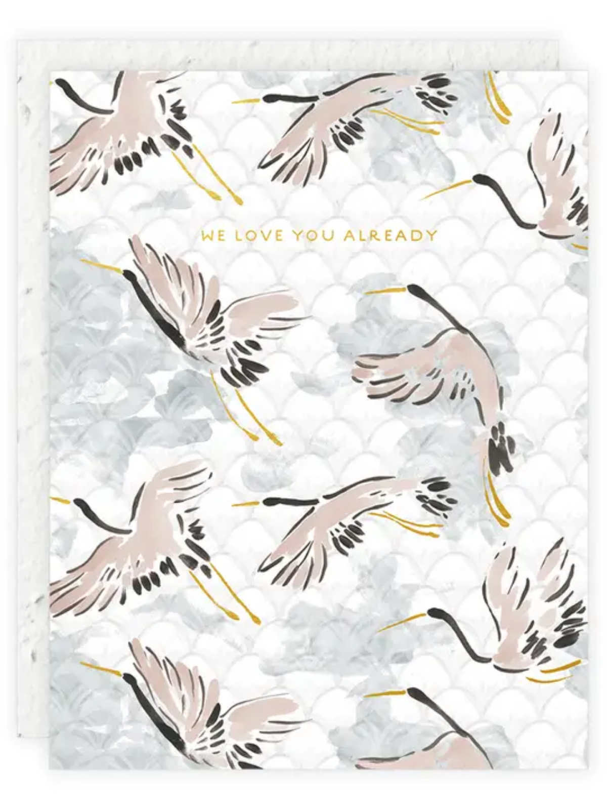 Love You Already - Seeded Baby Congratulations Card with PLANTABLE seed paper envelope