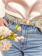 Luisa Emboidered Skinny Belt
