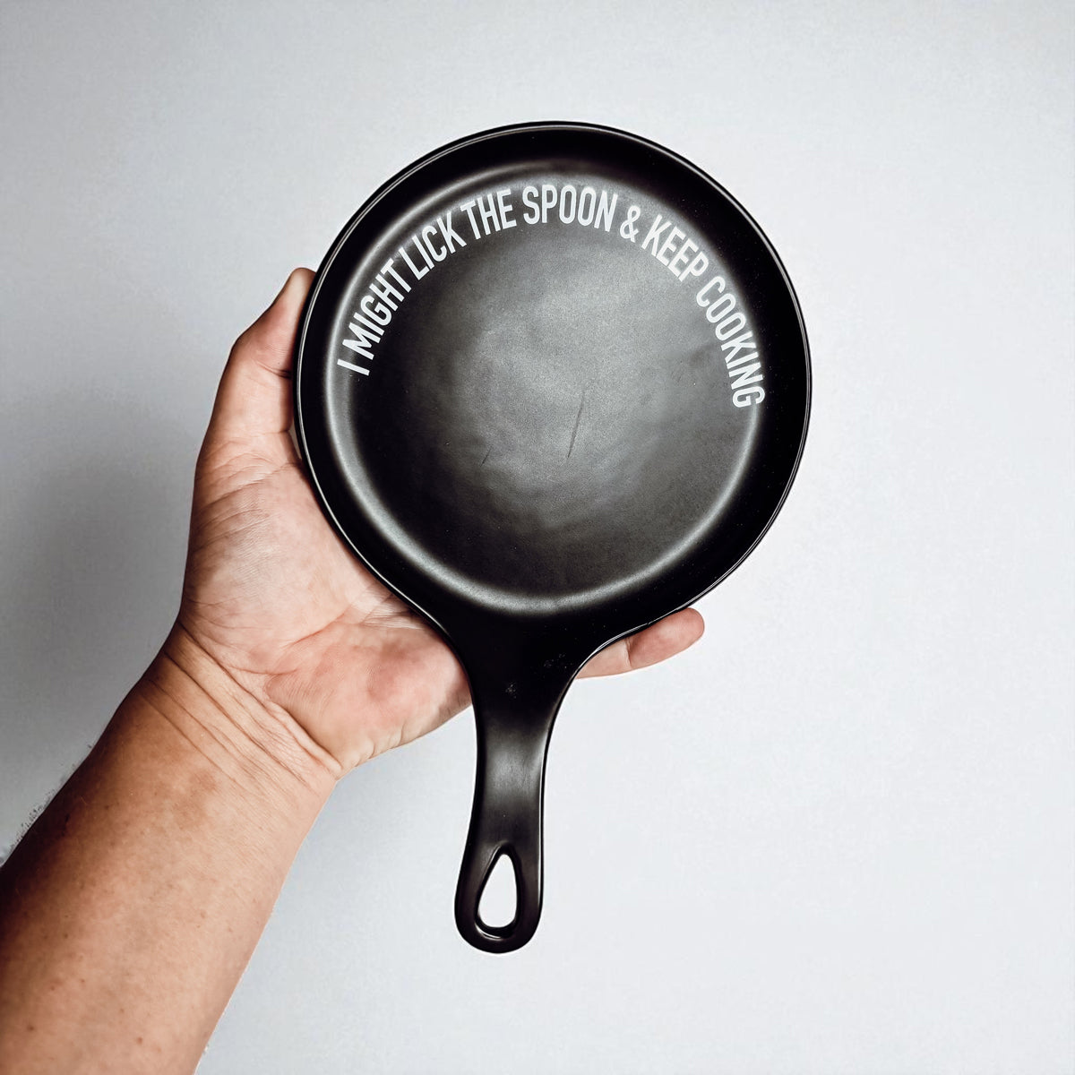 " I Might Lick the Spoon & Keep Cooking" Spoon Rest & Wooden Spoon — Select Your Color & Spoon