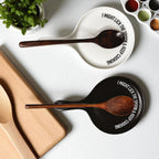 " I Might Lick the Spoon & Keep Cooking" Spoon Rest & Wooden Spoon — Select Your Color & Spoon
