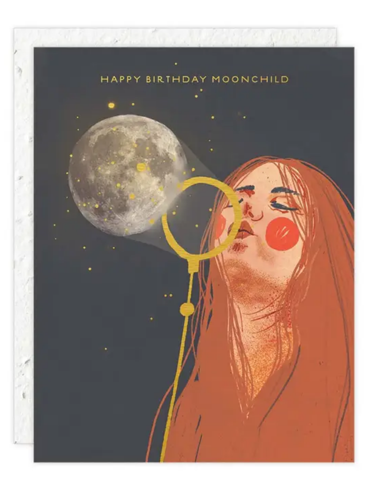 Moon Child - Seeded Birthday Card with PLANTABLE seed paper envelope