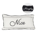 Naughty or Nice Double Sided Pillow