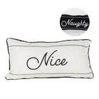 Naughty or Nice Double Sided Pillow