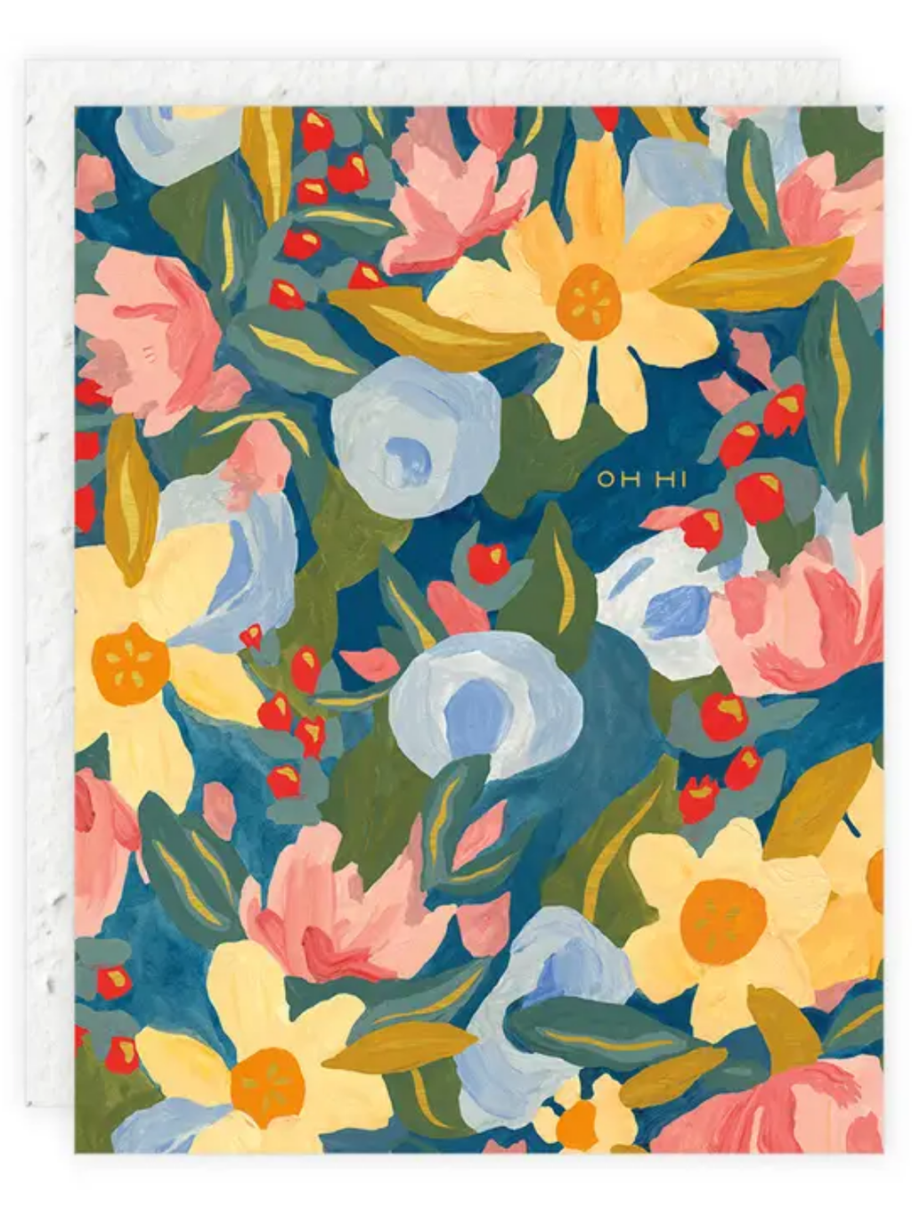 Oh Hi - Seeded Greeting Card with PLANTABLE seed paper envelope