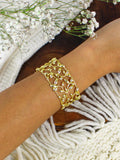 Olive Leaf Cuff Bracelet — Select Your Color