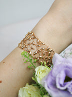 Olive Leaf Cuff Bracelet — Select Your Color
