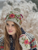 Olivia Wool Knit Embroidered Hat — Select Your Color